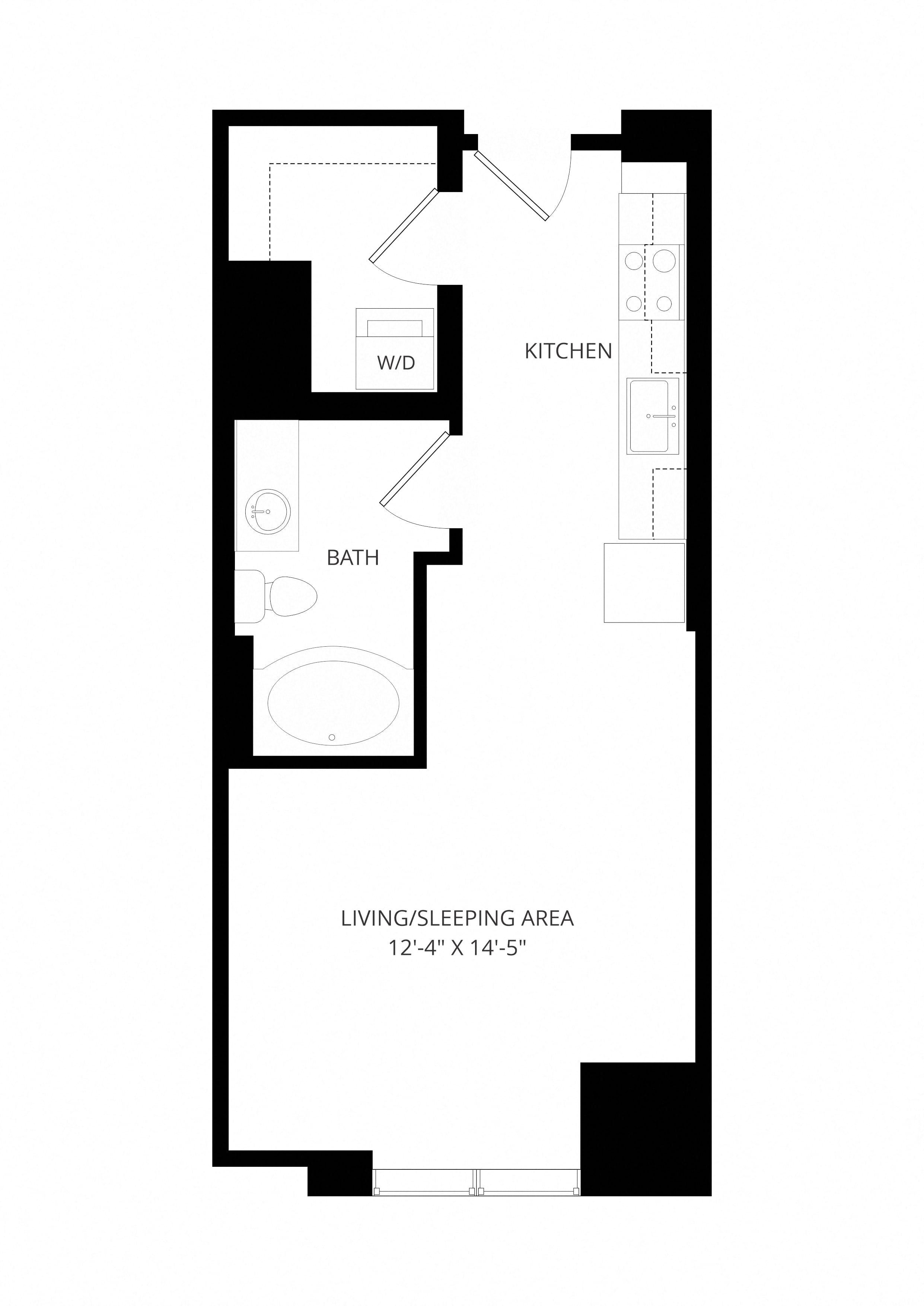 0x1 A3 floor plan